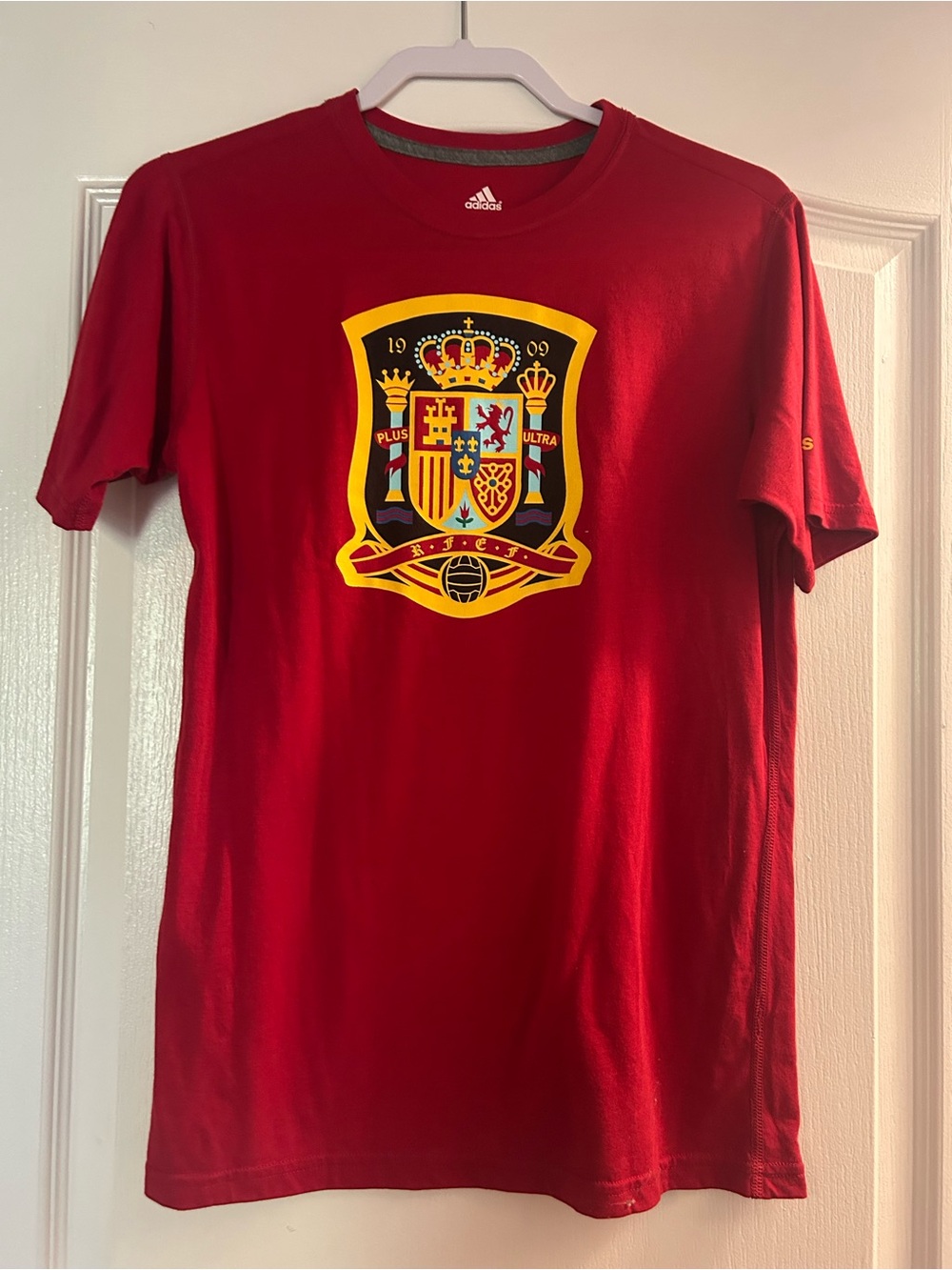 adidas Originals Red Short-Sleeve Crest Tee